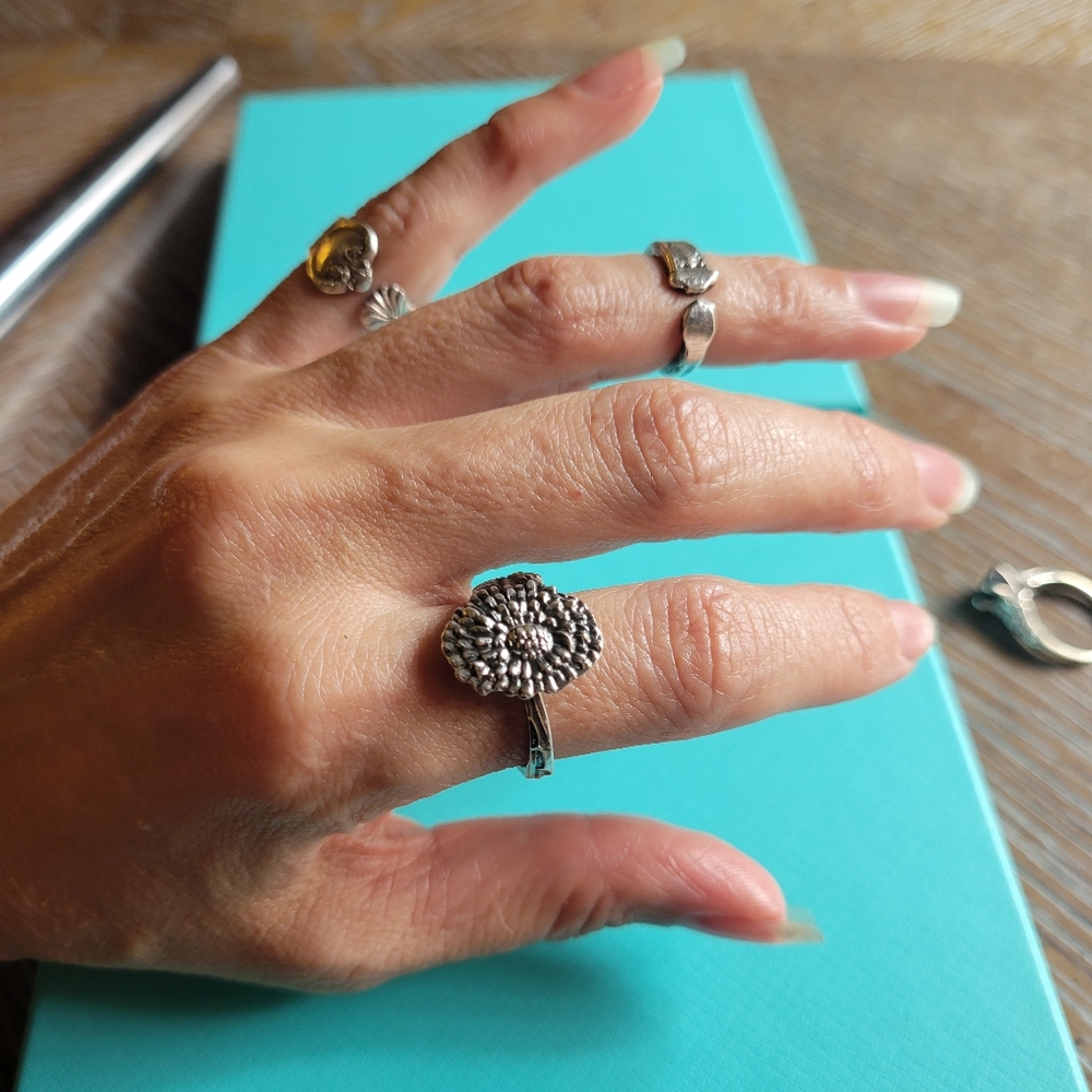 1885 Tiffany & Co Dandelion Spoon Ring in Sterling Silver Spoon by T& Co. #19 - Picture 5 of 15
